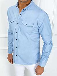 Džínsová košeľa v nebesky modrej farbe