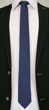 Elegantná granátová kravata s bodkami Angelo di Monti
