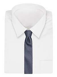 Elegantná granátová kravata so vzorom Chattier