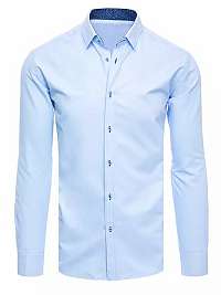 Elegantná košeľa v blankytne modrej farbe