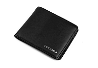 Elegantná kožená peňaženka v čiernej farbe Clyde