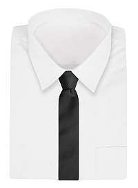 Elegantná kravata v čiernej farbe Angelo di Monti