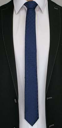 Elegantná modrá kravata