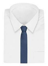 Elegantná modrá pánska kravata so vzorom