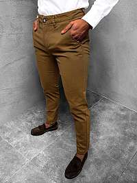 Elegantné chinos nohavice v hnedej farbe JB/JP1143/15