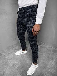 ELEGANTNÉ MODRÉ NOHAVICE SO ZAUJÍMAVÝM VZOROM  DJ08