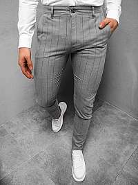 Elegantné pánske šedé nohavice  DJ01