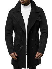 Elegantný čierny pánsky kabát JB/JP1048Z