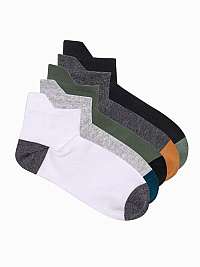 Farebný mix bavlnených ponožiek U210 (5 ks)