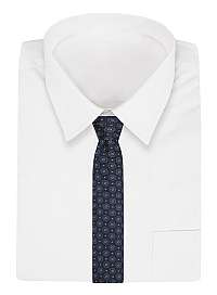 Granátová kravata s kvietkami