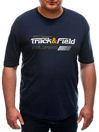 Granátové bavlnené Plus Size tričko Track S1670