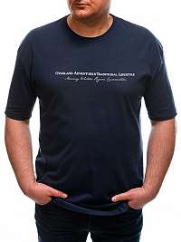 Granátové Plus Size tričko s elegantnou potlačou S1663