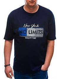 Granátové Plus Size tričko s potlačou No Limits S1612