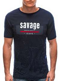 Granátové tričko potlačou Savage S1762
