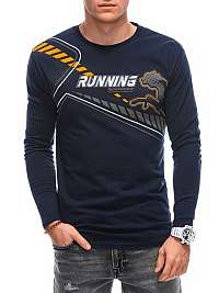 Granátové tričko Running s dlhým rukávom L162