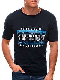 Granátové tričko s krátkym rukávom Denim S1588