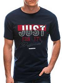 Granátové tričko s nápisom Just S1766