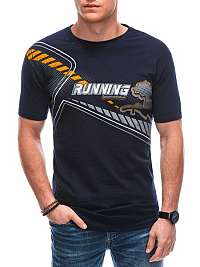 Granátové tričko s potlačou Running S1800