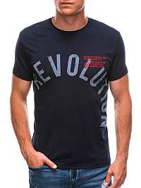 Granátové tričko z bavlny Revolution S1718