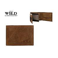 Hnedá moderná WILD peňaženka