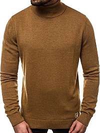 Hnedý pánsky sveter OZONEE B/95008