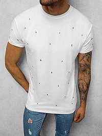 Jedinečné biele tričko s módnymi dierami NB09