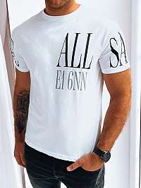 Jedinečné biele tričko s nápisom ALL