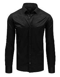 Jednoduchá čierna elegantná košeľa