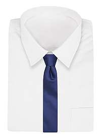 Jednoduchá tmavomodrá kravata pre pánov