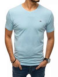 Jednoduché blankytne modré tričko