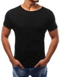 Jednoduché čierne tričko - XXL