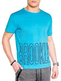 Jednoduché tyrkysové tričko Brooklyn s978
