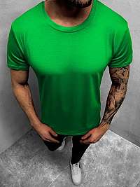 Jednoduché zelené pánske tričko JS/712005Z