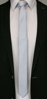 Jednofarebná elegantná šedá kravata Angelo di Monti