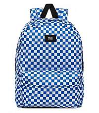 Kockovaný modrý ruksak VANS MN OLD SKOOL III BAC VICTORIA BLU