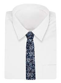 Kvetovaná modrá kravata