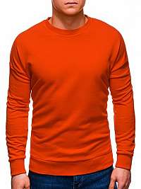 Mikina bez kapucne v tmavo-oranžovej farbe B1229