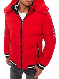 Moderná červená bunda na zimu