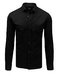 Moderná čierna pánska košeľa