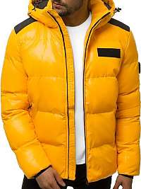 Moderná zimná bunda v žltej farbe N/6577