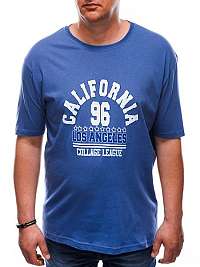 Moderné bavlnené modré tričko California S1605