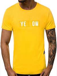 Moderné žlté tričko s nápisom  O/1271