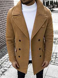 Moderný kabát v béžovej farbe JB/1048