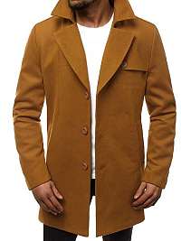 Moderný kamelový pánsky kabát N/5922