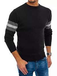 Moderný sveter v čiernej farbe