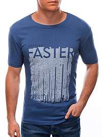Modré bavlnené tričko Faster S1591