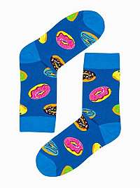 Modré ponožky vo veselom prevedení Donuts U192