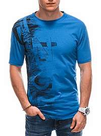 Modré potlačené tričko S1784