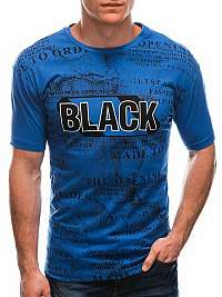 Modré tričko s atraktívnou potlačou S1769