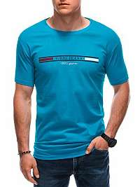 Modré tričko s potlačou S1796